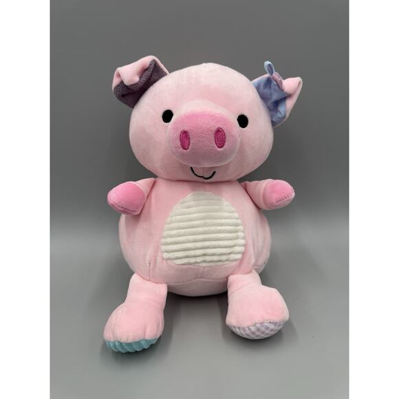 Make Believe Ideas Pink Pig Sitting Plush 8.5” Weighted Stuffed Animal - Picture 1 of 7